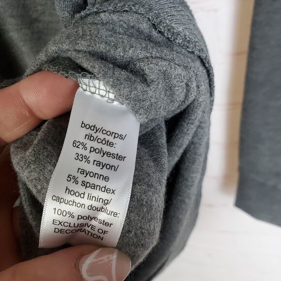 NEW Maurices Womens State Homeward Sweatshirt Sz L Gray Fleece Long NH Hoodie - Picture 9 of 12